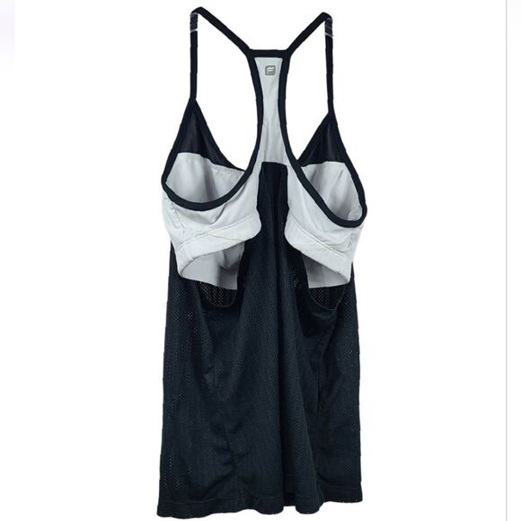Fabletics Norwalk Tank Top Built in Shelf Bra Workout Gym Mesh Racerback Tee - Picture 4 of 10